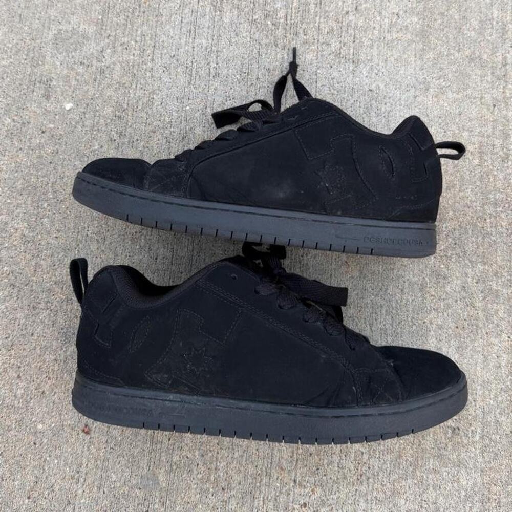 DC court sneakers Y2K chunky black men's 10.5
